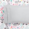 Twin size Pink Grey White Teal Floral Fox Birds Soft Polyester 4 Piece Sheet Set
