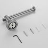 Toilet Paper Holder Gun Grey Thicken Space Aluminum Toilet Roll Holder for Bathroom; Kitchen; Washroom Wall Mount